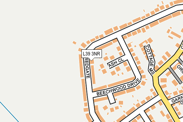 L39 3NR map - OS OpenMap – Local (Ordnance Survey)