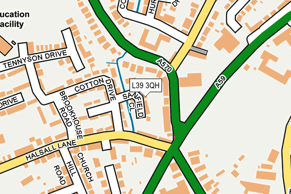 L39 3QH map - OS OpenMap – Local (Ordnance Survey)