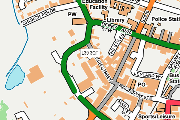 L39 3QT map - OS OpenMap – Local (Ordnance Survey)