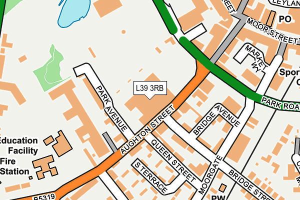 L39 3RB map - OS OpenMap – Local (Ordnance Survey)