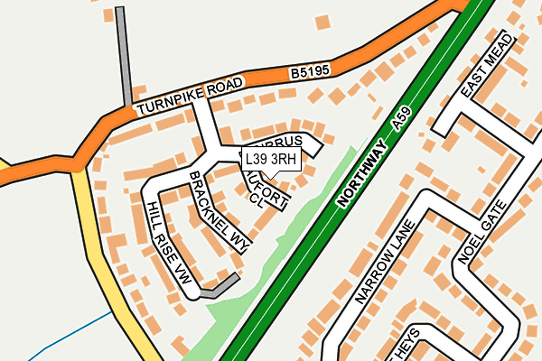 L39 3RH map - OS OpenMap – Local (Ordnance Survey)
