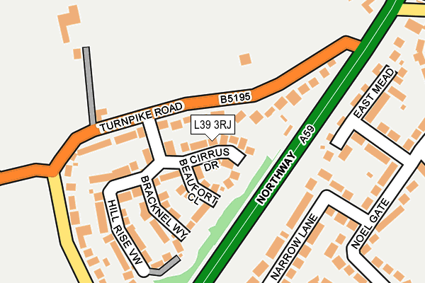 L39 3RJ map - OS OpenMap – Local (Ordnance Survey)