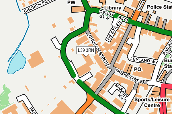 L39 3RN map - OS OpenMap – Local (Ordnance Survey)