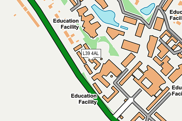 L39 4AL map - OS OpenMap – Local (Ordnance Survey)
