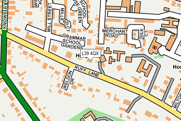 L39 4QX map - OS OpenMap – Local (Ordnance Survey)