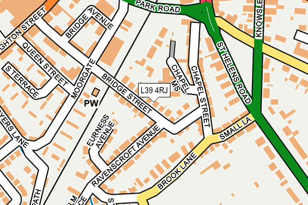 L39 4RJ map - OS OpenMap – Local (Ordnance Survey)