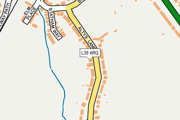 L39 4RQ map - OS OpenMap – Local (Ordnance Survey)
