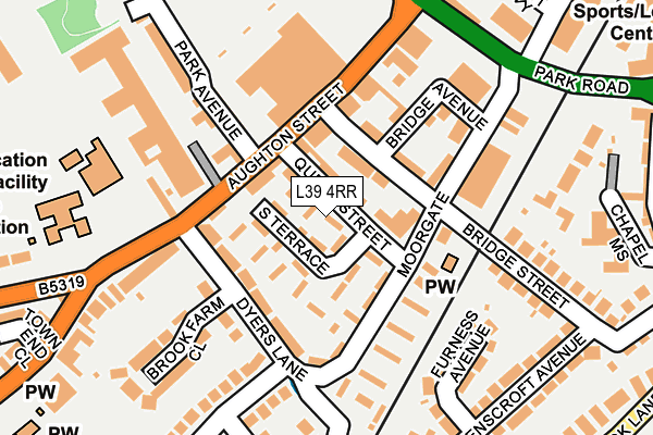 L39 4RR map - OS OpenMap – Local (Ordnance Survey)
