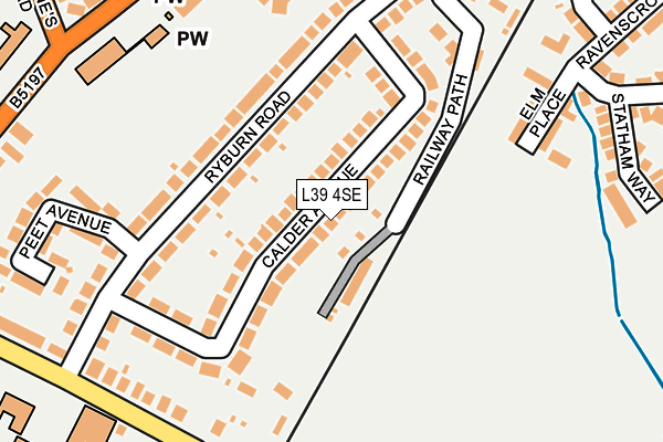 L39 4SE map - OS OpenMap – Local (Ordnance Survey)