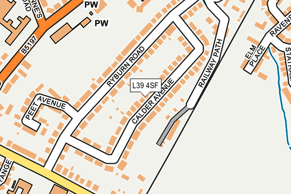 L39 4SF map - OS OpenMap – Local (Ordnance Survey)