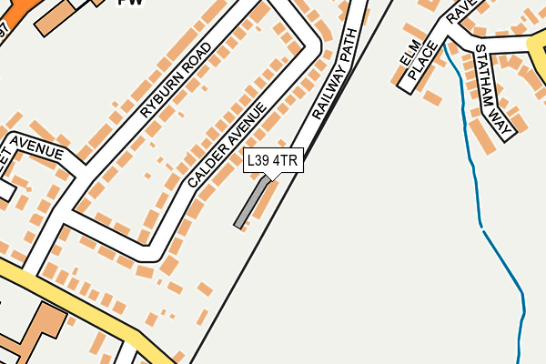 L39 4TR map - OS OpenMap – Local (Ordnance Survey)