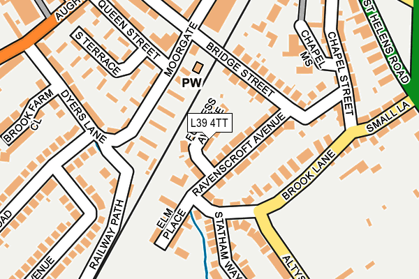 L39 4TT map - OS OpenMap – Local (Ordnance Survey)