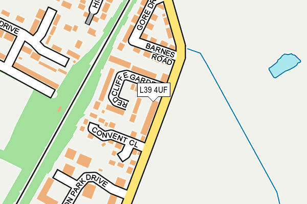 L39 4UF map - OS OpenMap – Local (Ordnance Survey)