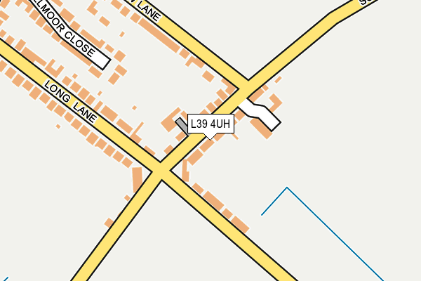 L39 4UH map - OS OpenMap – Local (Ordnance Survey)