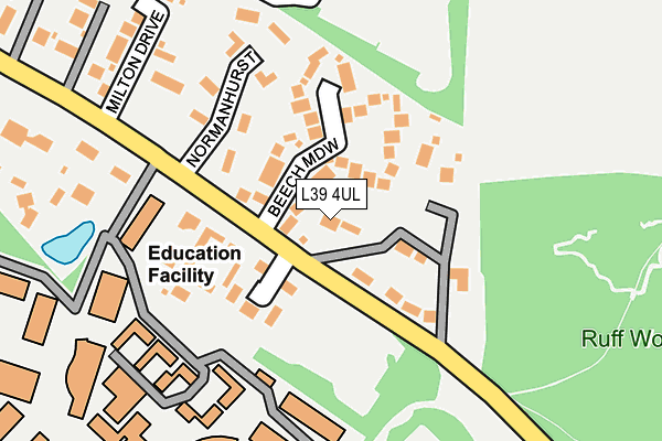 L39 4UL map - OS OpenMap – Local (Ordnance Survey)