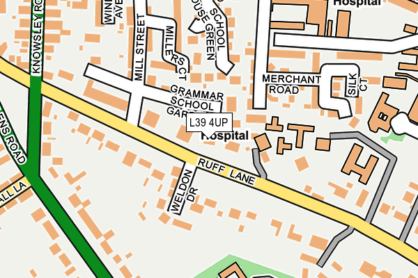 L39 4UP map - OS OpenMap – Local (Ordnance Survey)
