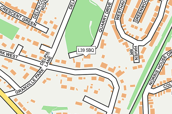 L39 5BQ map - OS OpenMap – Local (Ordnance Survey)