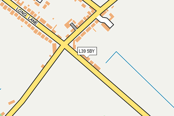 L39 5BY map - OS OpenMap – Local (Ordnance Survey)