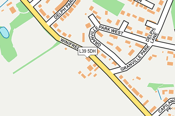 L39 5DH map - OS OpenMap – Local (Ordnance Survey)