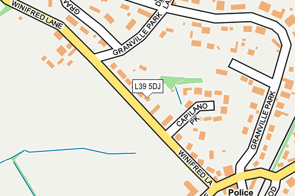 L39 5DJ map - OS OpenMap – Local (Ordnance Survey)