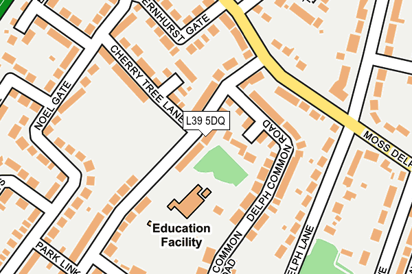 L39 5DQ map - OS OpenMap – Local (Ordnance Survey)