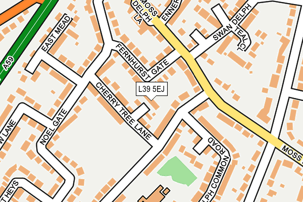 L39 5EJ map - OS OpenMap – Local (Ordnance Survey)
