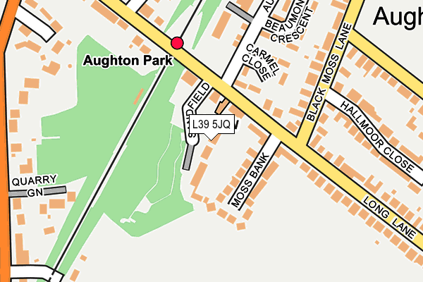 L39 5JQ map - OS OpenMap – Local (Ordnance Survey)