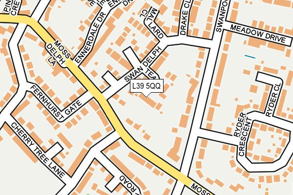 L39 5QQ map - OS OpenMap – Local (Ordnance Survey)