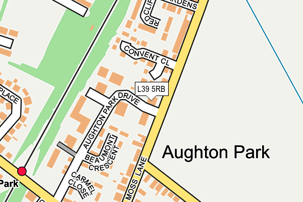 L39 5RB map - OS OpenMap – Local (Ordnance Survey)