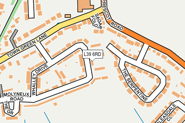 L39 6RD map - OS OpenMap – Local (Ordnance Survey)