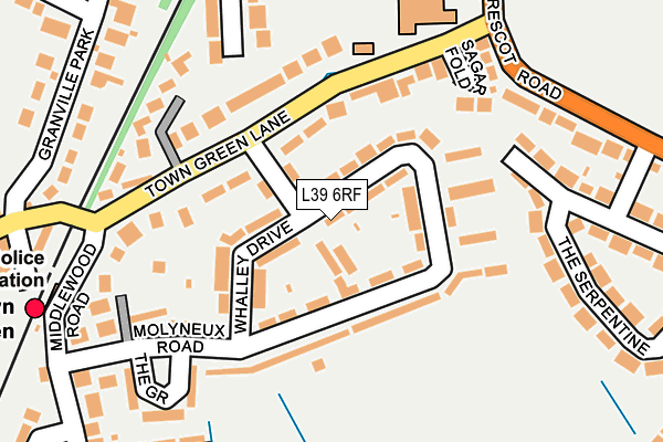 L39 6RF map - OS OpenMap – Local (Ordnance Survey)