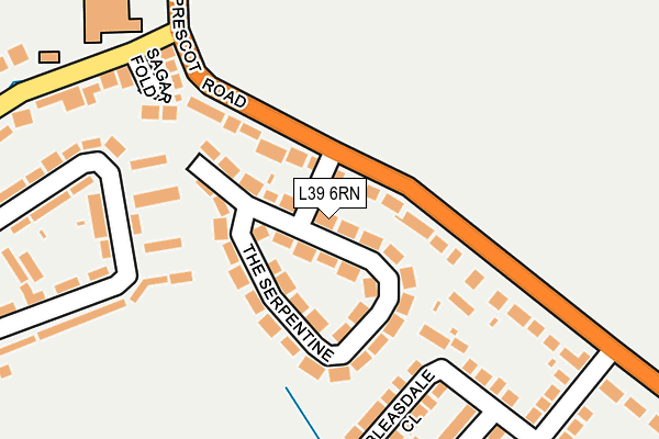 L39 6RN map - OS OpenMap – Local (Ordnance Survey)