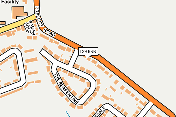 L39 6RR map - OS OpenMap – Local (Ordnance Survey)