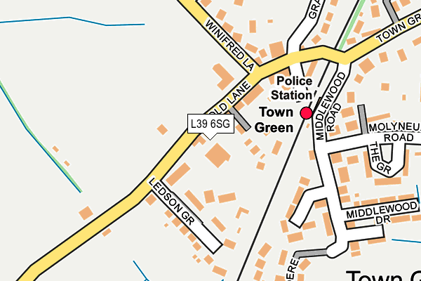 L39 6SG map - OS OpenMap – Local (Ordnance Survey)