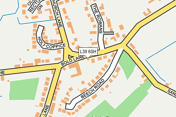 L39 6SH map - OS OpenMap – Local (Ordnance Survey)