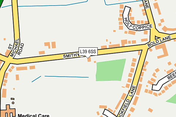 L39 6SS map - OS OpenMap – Local (Ordnance Survey)