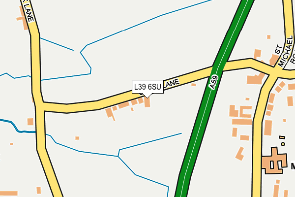 L39 6SU map - OS OpenMap – Local (Ordnance Survey)