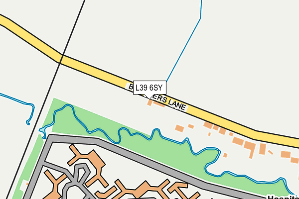 L39 6SY map - OS OpenMap – Local (Ordnance Survey)