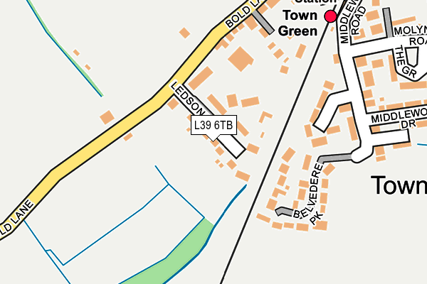 L39 6TB map - OS OpenMap – Local (Ordnance Survey)