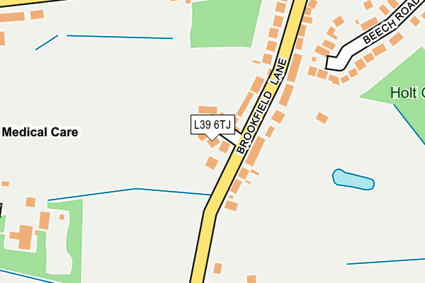 L39 6TJ map - OS OpenMap – Local (Ordnance Survey)