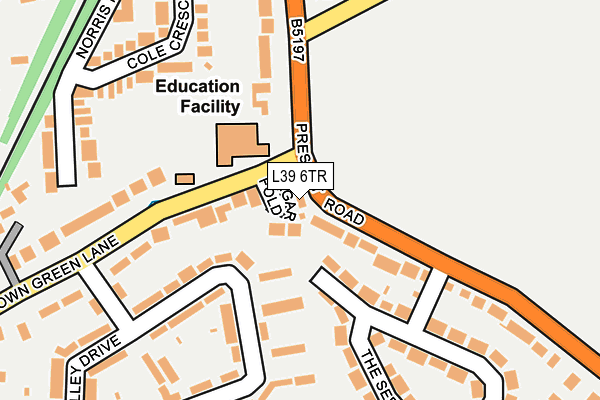 L39 6TR map - OS OpenMap – Local (Ordnance Survey)