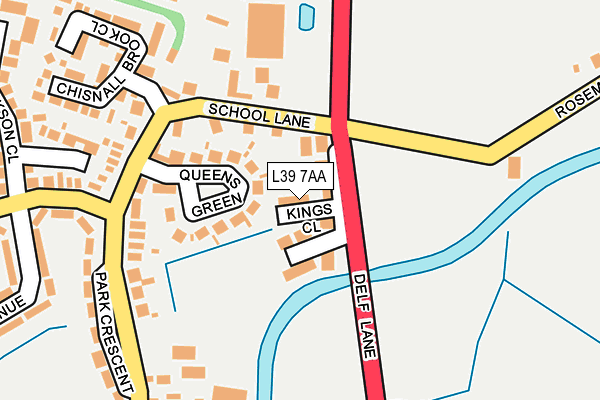 L39 7AA map - OS OpenMap – Local (Ordnance Survey)