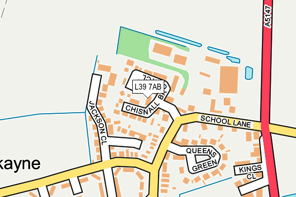 L39 7AB map - OS OpenMap – Local (Ordnance Survey)