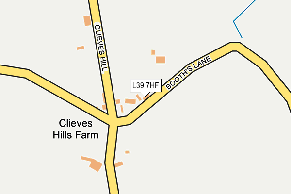 L39 7HF map - OS OpenMap – Local (Ordnance Survey)