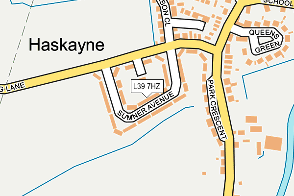 L39 7HZ map - OS OpenMap – Local (Ordnance Survey)