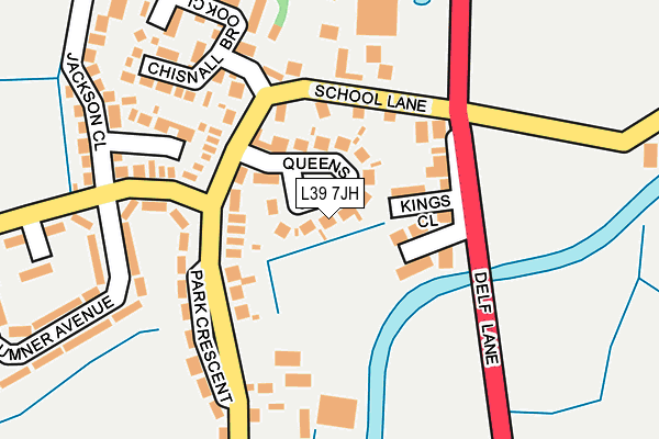 L39 7JH map - OS OpenMap – Local (Ordnance Survey)