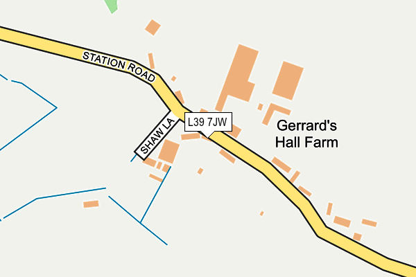 L39 7JW map - OS OpenMap – Local (Ordnance Survey)