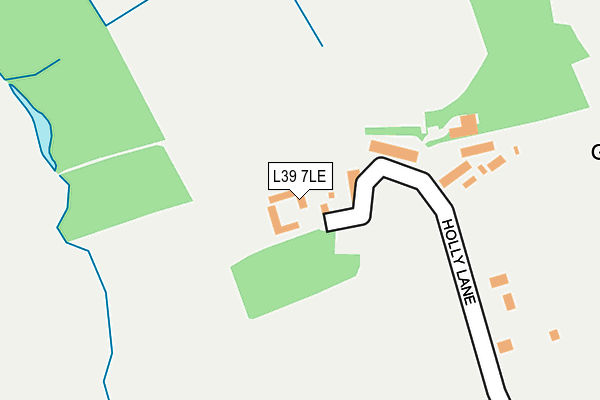 L39 7LE map - OS OpenMap – Local (Ordnance Survey)
