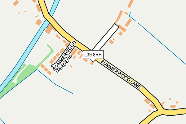 L39 8RH map - OS OpenMap – Local (Ordnance Survey)