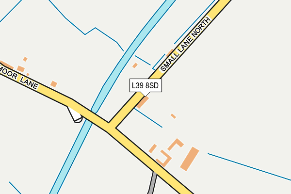 L39 8SD map - OS OpenMap – Local (Ordnance Survey)